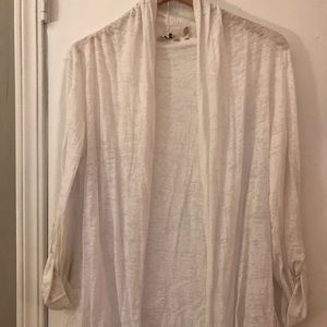 White cardigan